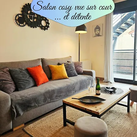 Passage Secret - Ideal Couples Et Pro - Le Calme En Hypercentre - Wifi Debit - Netflix - Machine A Laver - Gare, Cathedrale, Commerces, Restaurants & Transports En Commun A Moins De 10 Minutes A Pied Апартаменты Реймс